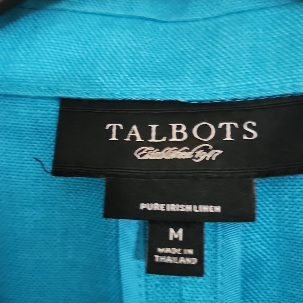 100% Irish Linen Talbots Blazer Jacket Contemporary Career Office Formal Dressy - Picture 9 of 16